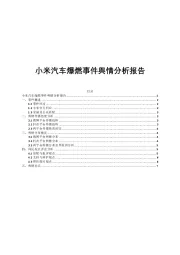 小米汽车爆燃事件舆情分析报告