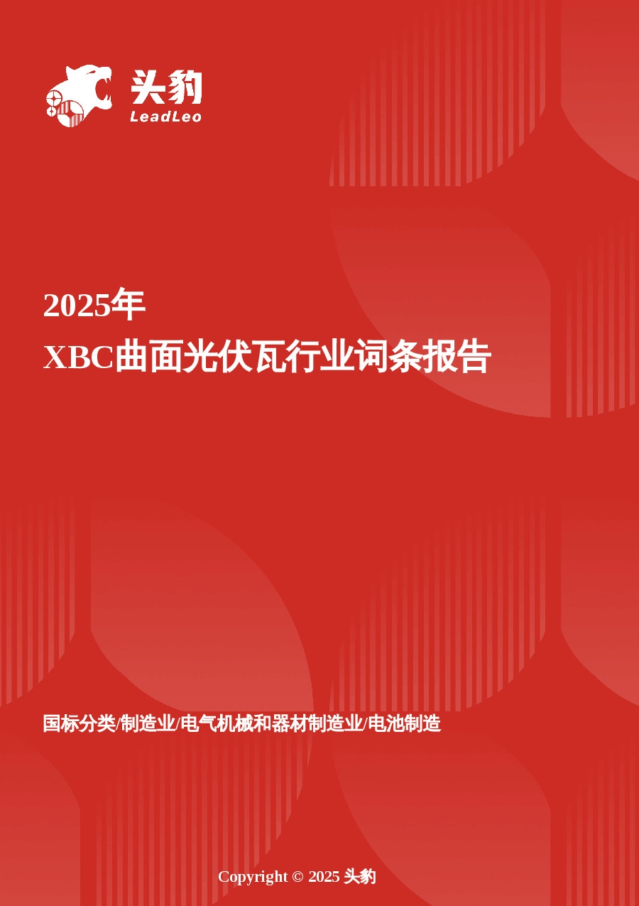 企业竞争图谱：2025年XBC曲面光伏瓦 头豹词条报告系列
