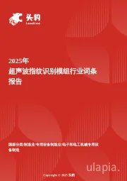 企业竞争图谱:2025年超声波指纹识别模组 头豹词条报告系列
