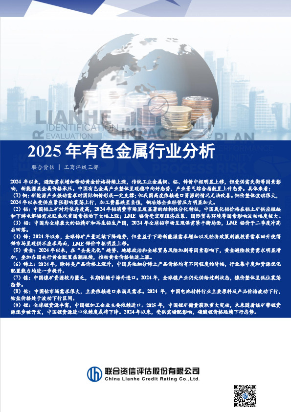 2025年有色金属行业分析