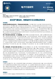 电子行业研究：板块景气度延续，把握强阿尔法业绩确定性机会
