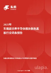 2025年车规级功率半导体模块散热基板行业词条报告