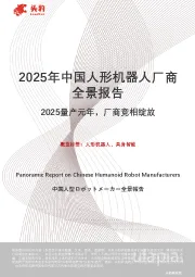 2025年中国人形机器人厂商全景报告：2025量产元年，厂商竞相绽放