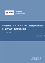 汽车行业跟踪:极氪或将被私有化退市,零跑汽车五一期间订单量创新高
