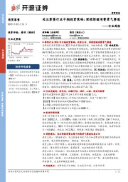 商贸零售行业周报:关注零售行业中期投资策略:深挖情绪消费景气赛道