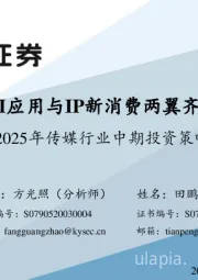 2025年传媒行业中期投资策略:AI应用与IP新消费两翼齐飞
