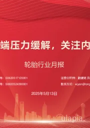轮胎行业月报：原料成本端压力缓解，关注内外需变化