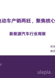 新能源汽车行业周报：电动车产销两旺，聚焦核心β