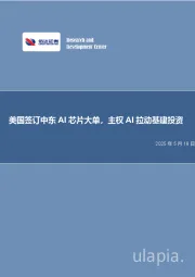 美国签订中东AI芯片大单，主权AI拉动基建投资