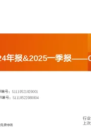 医药行业2024年报&2025一季报——CXO板块