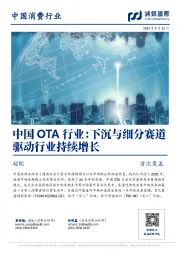 中国OTA行业：下沉与细分赛道驱动行业持续增长