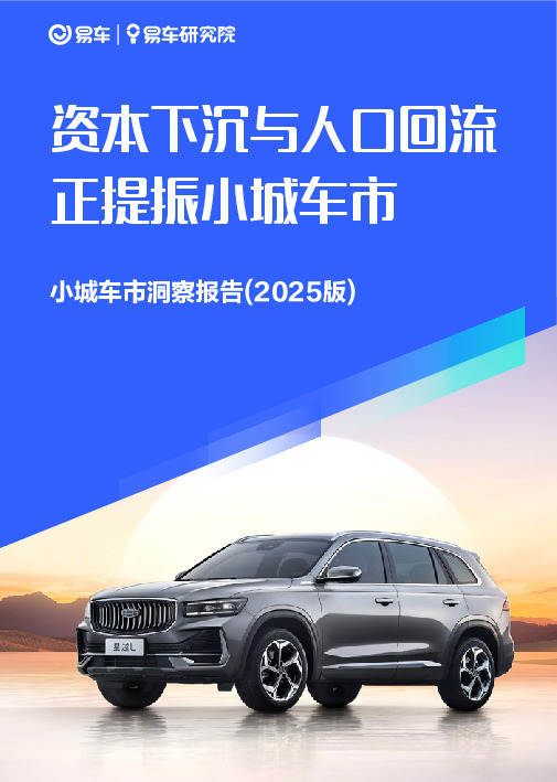 小城车市洞察报告（2025版）：资本下沉与人口回流正提振小城车市