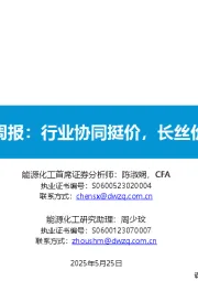 大炼化周报：行业协同挺价，长丝价格上涨