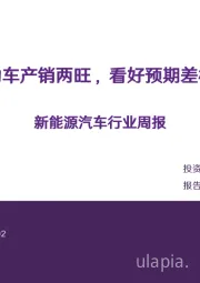 新能源汽车行业周报：电动车产销两旺，看好预期差标的