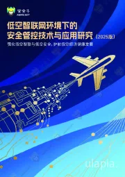 低空智联网行业环境下的安全管控技术与应用研究（2025版）：强化低空智联与低空安全，护航低空经济健康发展