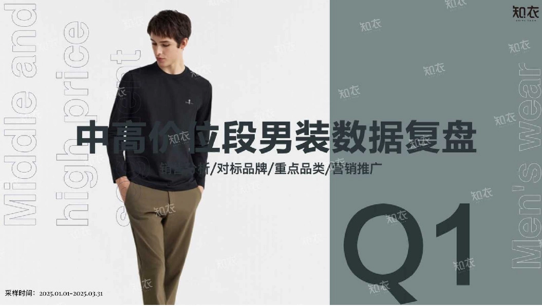 中高价位段男装数据复盘