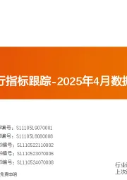 化工行业运行指标跟踪-2025年4月数据