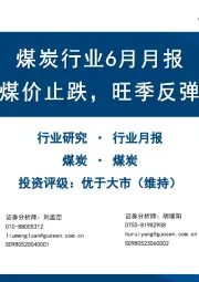 煤炭行业6月月报：动力煤价止跌，旺季反弹在即