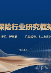 保险行业研究框架