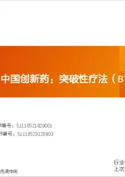 买全球最好的中国创新药:突破性疗法(BTD)品种梳理