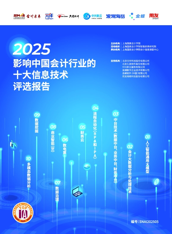 2025影响中国会计行业的十大信息技术评选报告