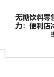 无糖饮料零售渠道推力：便利店冷柜占有率白皮书
