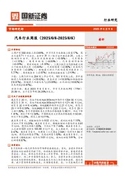 汽车行业周报