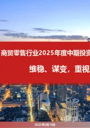 商贸零售行业2025年度中期投资策略：维稳、谋变，重视新消费