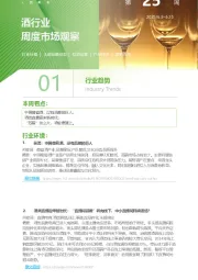 酒行业周度市场观察第25周