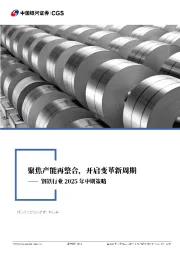 钢铁行业2025年中期策略：聚焦产能再整合，开启变革新周期