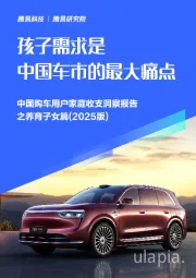 中国购车用户家庭收支洞察报告之养育子女篇(2025版):孩子需求是中国车市的最大痛点