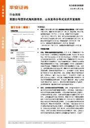 电力设备及新能源行业周报：英国公布漂浮式海风新项目，山东发布分布式光伏开发细则