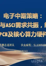 电子中期策略：GB200/300与ASCI需求共振，继续看好AI-PCB及核心算力硬件