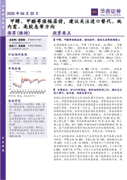 甲醇、甲醛等涨幅居前,建议关注进口替代、纯内需、高股息等方向