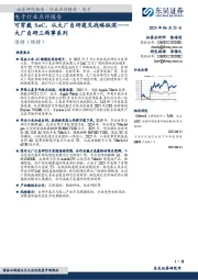电子行业点评报告：大厂自研三两事系列-可穿戴SoC，从大厂自研窥见战略纵深