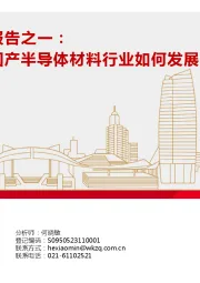 半导体材料系列报告之一：国际形式严峻，国产半导体材料行业如何发展