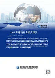 2025年家电行业研究报告