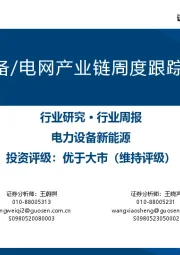 AIDC电力设备/电网产业链周度跟踪（6月第4周）