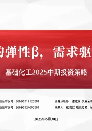 基础化工2025中期投资策略：供给优化的弹性β，需求驱动的优质α