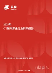 CT医用影像设备报告：AI重建与国产替代推动的市场突围战 头豹词条报告系列