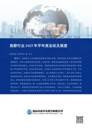 旅游行业2025年半年度总结及展望