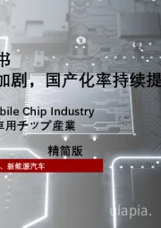 车载芯片白皮书——行业竞争加剧，国产化率持续提升（精简版）