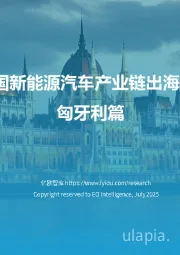 2025中国新能源汽车产业链出海洞察报告：匈牙利篇