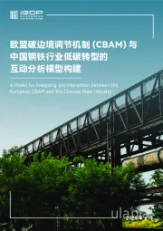 欧盟碳边境调节机制（CBAM）与中国钢铁行业低碳转型的互动分析模型构建