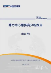 算力中心服务商分析报告（2025年）