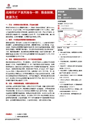 有色金属行业深度：战略性矿产系列报告—钾：粮食保障，资源为王