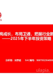 通信行业2025年下半年投资策略:聚焦高成长,布局卫通,把握行业新节点