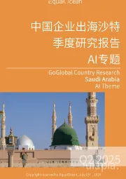 中国企业出海沙特季度研究报告AI专题