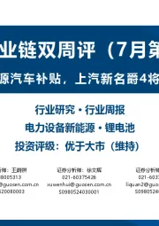锂电产业链双周评(7月第2期):英国重启对新能源汽车补贴,上汽新名爵4将搭载半固态电池