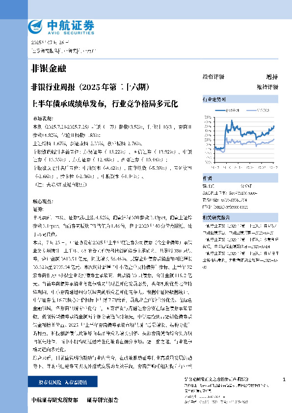 上半年债承成绩单发布，行业竞争格局多元化